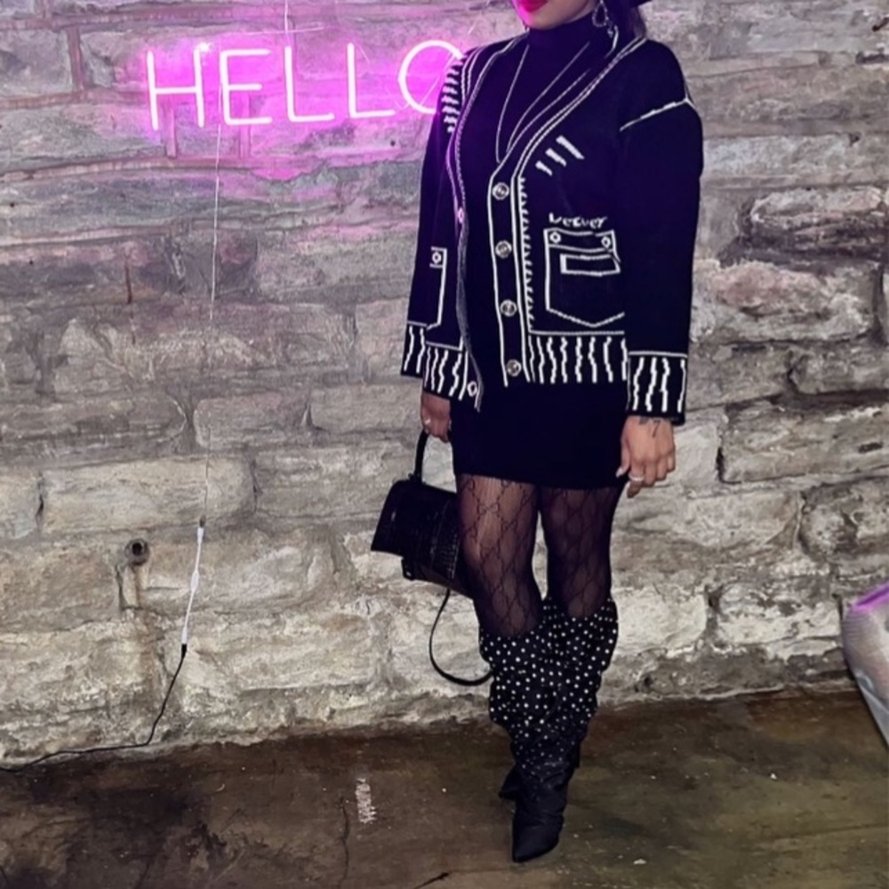 Print sweater